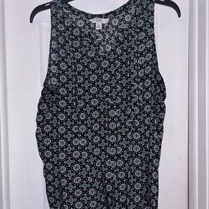 Croft & Barrow Black and White Patterned Blouse